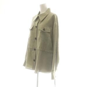 Grace Class リネンタッチシャツジャケット 長袖 38 カーキ