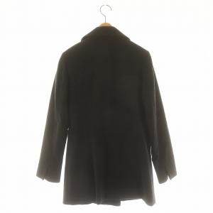 23区 vingt-trois ウールカシミヤメルトンPコート ピーコート アウター 40 チャコールグレー /DF