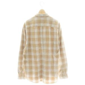 Frank&Eileen フランクアンドアイリーン タグ付き FINBAR CGYF フランネルチェックシャツ 長袖 L ベージュ /KO OS SH