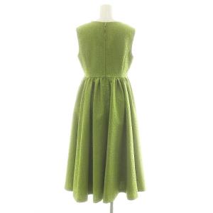 FOXEY NEW YORK Dress Eclair ワンピース 40 黄緑