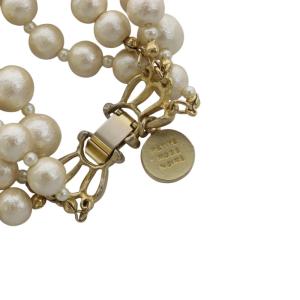 petite robe noire ネックレス コットンパール 4連 白 ホワイト