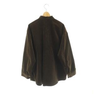 AURALEE WASHED SHANKAR WIDE CORDUROY OVER SHIRTS シャツ コーデュロイ 長袖 1 茶 ブラウン