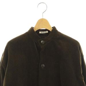 AURALEE WASHED SHANKAR WIDE CORDUROY OVER SHIRTS シャツ コーデュロイ 長袖 1 茶 ブラウン