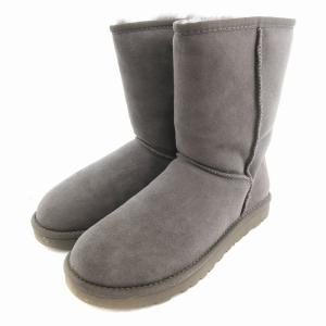 美品 W CLASSIC SHORT ムートンブーツ 24?p グレー /AE
