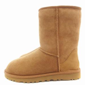 UGG W CLASSIC SHORT ムートンブーツ 24?p 茶 ブラウン /AE