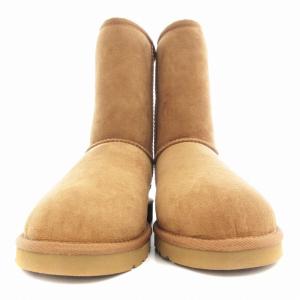 UGG W CLASSIC SHORT ムートンブーツ 24?p 茶 ブラウン /AE