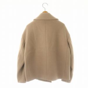 ANAYI ウールショートコート アウター チェスター ダブル 総裏地 38 グレージュ /DO OS