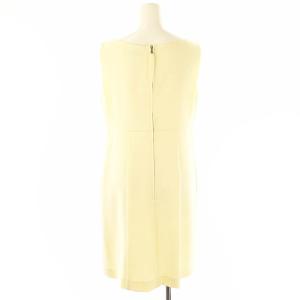 FOXEY NEW YORK ビッグボタンノースリーブワンピース 膝丈 ノースリーブ 40 オフホワイト 33071 /HK OS