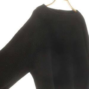 Stola. 片畦スパンコールボトルネックニット セーター 長袖 F 黒 ブラック /MF OS