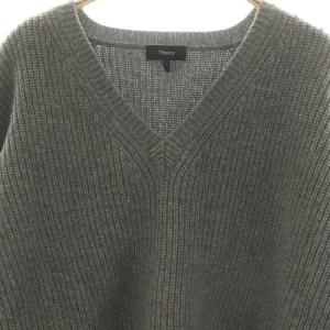 Theory 23AW ラナキャッシュVネック LANA CASH OS VNECK PO ニット セーター 長袖 プルオーバー ウール