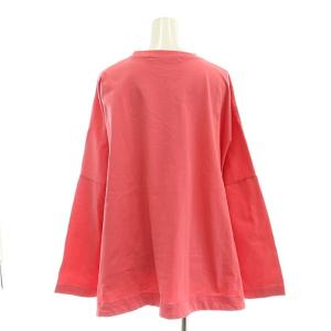 HAVERSACK オーバーサイズクルーネックカットソー 長袖 コットン 1 ピンク