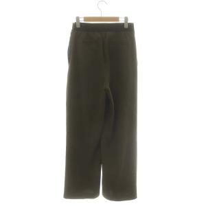 ADORE 24AW ホロウツイルパンツ ボトムス ジップフライ ワイド ハイウエスト 36 S カーキ 緑 グリーン