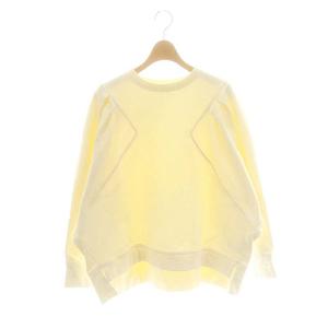24AW リボーンコットンカットソー 長袖 プルオーバー クルーネック コットン 38 M アイボリー