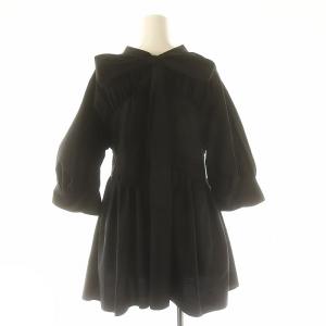 CELFORD バックリボンチュニック ブラウス 七分袖 F 黒 ブラック