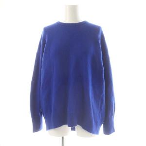 24AW NZ LAMBS 9G クルーネックプルオーバー ニット セーター 長袖 M 青 ブルー /HK