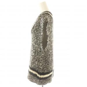 Grace Class 23AW ハンドニットジレ ベスト Vネック チュニック 36 黒 白 アイボリー /DO OS