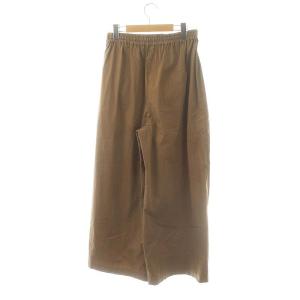 JOURNAL STANDARD L'ESSAGE 24SS タイプライターワイドパンツ タック イージー 38 茶 ブラウン /DO OS