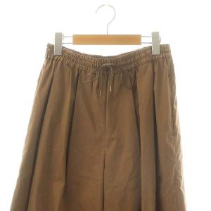 JOURNAL STANDARD L'ESSAGE 24SS タイプライターワイドパンツ タック イージー 38 茶 ブラウン /DO OS