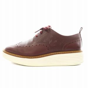 COLE HAAN オリジナルグランド プラットフォーム ウィングチップ オックスフォード シューズ 6 ボルドー W28605