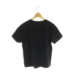 A.P.C. ロゴ刺繍Tシャツ カットソー 半袖 S 黒 ブラック