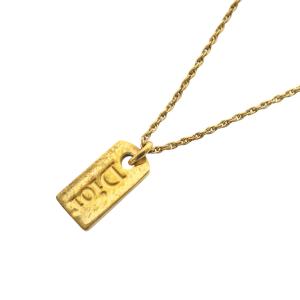 ロゴプレート ネックレス ゴールド色 /SR3 OH