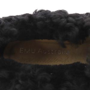 emu スリッポン ボア 9 26cm 黒 ブラック /AK18