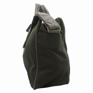 PRADA SPORT ハンドバッグ ビジネス ブリーフケース ショルダー 2WAY 斜め掛け ロゴ ナイロン カーキ /GV