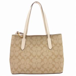 COACH F73293 シグネチャー ハンドバッグ トート ショルダー 2WAY 斜め掛け ロゴ PVC レザー