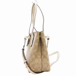 COACH F73293 シグネチャー ハンドバッグ トート ショルダー 2WAY 斜め掛け ロゴ PVC レザー