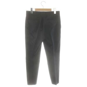 Drawer サテンパンツスラックス パンツ テーパード 36 黒 ブラック /HK OS