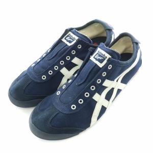 Onitsuka Tiger MEXICO 66 SLIP ON メキシコ66スリッポン スニーカー US9.5 27.5cm 紺 ネイビー TH3K0N