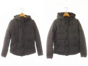 ヒスベア リバーシブル ダウンジャケット フード アウター FREE 紺 ネイビー /MI OS