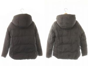 HYSTERIC GLAMOUR ヒスベア リバーシブル ダウンジャケット フード アウター FREE 紺 ネイビー /MI OS