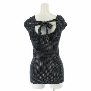 DOLCE&GABBANA ハート柄 ラインストーン ホルターネック カットソー 半袖 Uネック 黒 ブラック 白 ホワイト