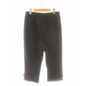 ALBEROBELLO オレボレブラ イージーパンツ 花モチーフ 装飾 ビーズ ビジュー L 紺 ネイビー /KO OS