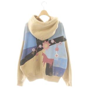 POLO RALPH LAUREN ホースグラフィックパーカー 長袖 裏起毛 プルオーバー L マルチカラー