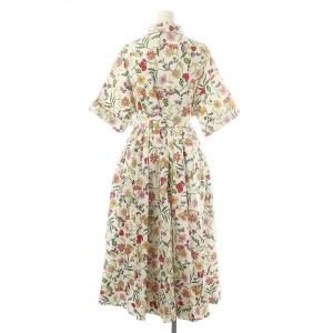 kate spade new york Rooftop Garden Floral Montauk Dress ワンピース ロング 五分袖 花柄 ボタニカル柄 前開き