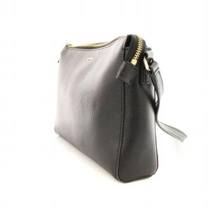 agnes b. クロスボディ ショルダーバッグ レザー 黒 M988-VLW8