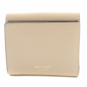 kate spade new york 二コラツイストロックバイフォールドフラップウォレット 三つ折り財布 コンパクト スペード ロゴ レザー ピンク PWRU7586