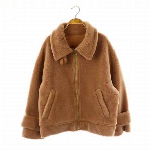 ボアブルゾン ボアジャケット ジップアップ 38 ピンク /DF OS