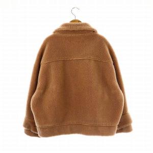 Mystrada ボアブルゾン ボアジャケット ジップアップ 38 ピンク /DF OS