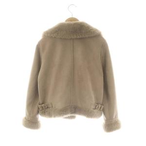 Apuweiser-riche フェイクスエードファーライダース ジャケット ジップアップ 1 モカ /DF OS