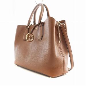 MICHAEL KORS Camille Large Pebbled Leather Satchel  ハンドバッグ ショルダー