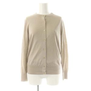 ALBA  アンサンブルニット カーディガン 長袖 カットソー 半袖 ウール グレージュ