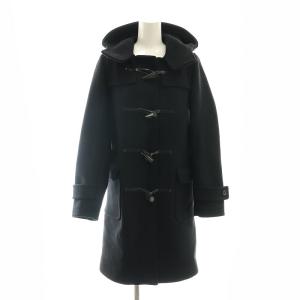 ダッフルコート ロング アウター ウール 34 黒 ブラック /MI OS