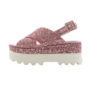 miumiu サンダル グリッター プラットフォーム 35.5 22.5cm ピンク
