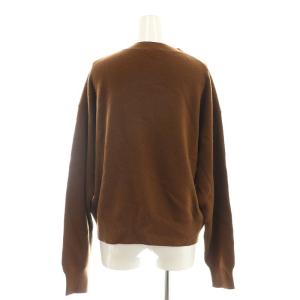 L'Appartement 23AW GOLD BUTTO ニット カーディガン 長袖 Vネック ウール 茶 ブラウン