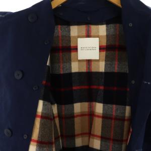 MACKINTOSH PHILOSOPHY MACKINTOSHPHILOSOPHY ダブルブレストウールコート アウター トレンチ ライナー付き コットン 38 紺 ネイビー /NR OS