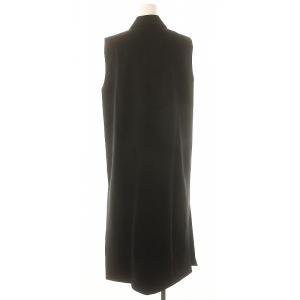 DRESSTERIOR テーラーロングジレ ベスト 総裏地 38 黒 ブラック