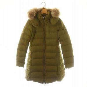  LAVIANA ダウンコート ラクーンファー 2 カーキ